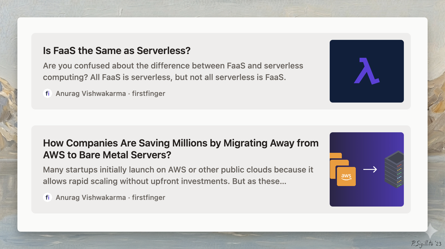 Link preview cards in the reader